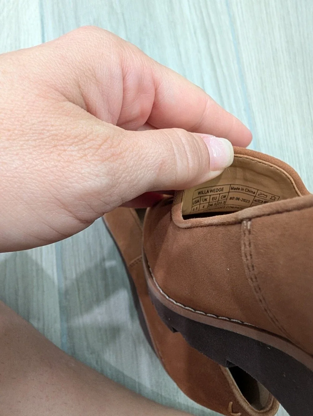 Vionic Aster Willa Wedge Toffee Size 6.5
